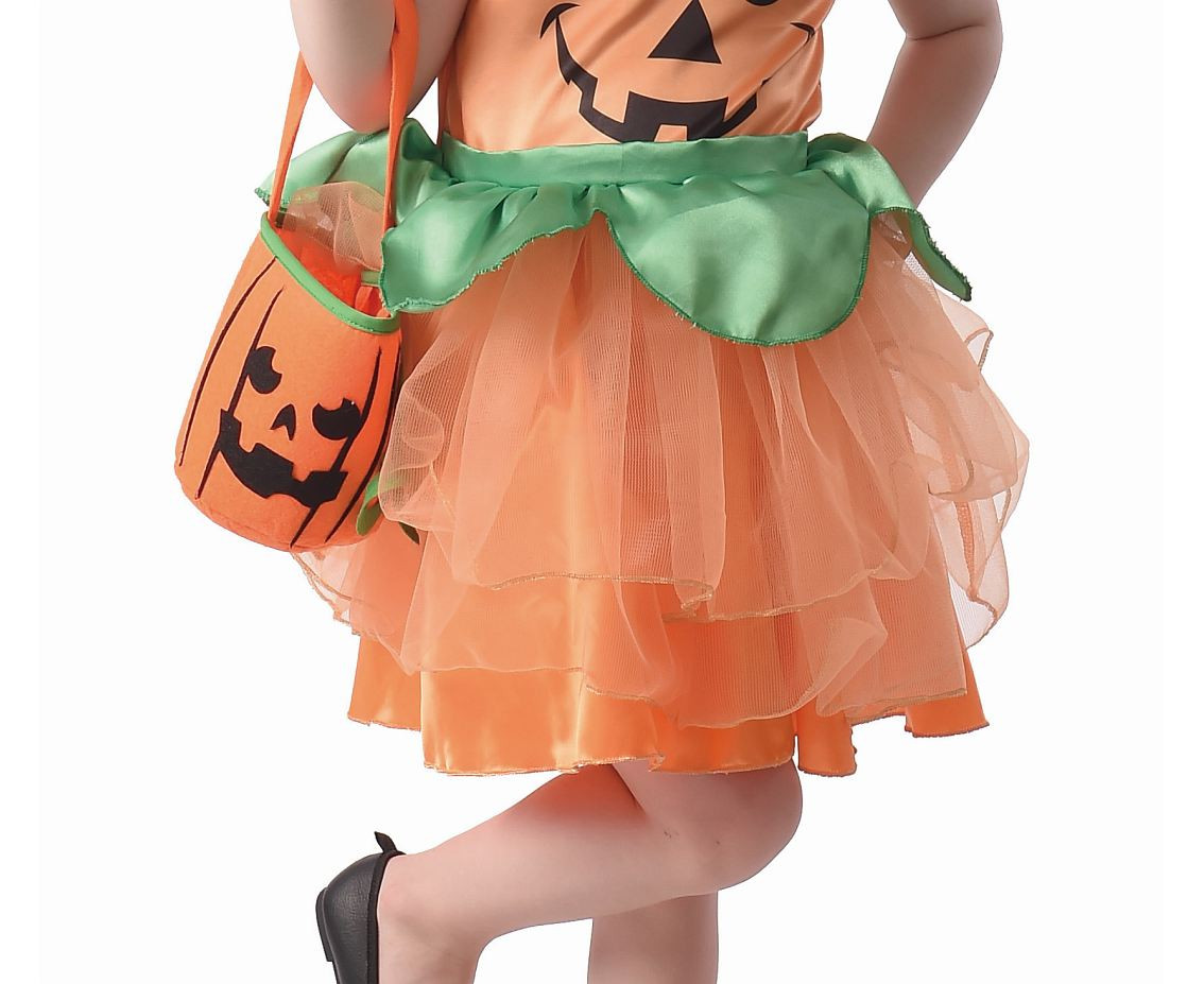 Role play-set for child Pumpkin (dress, hairband, bag), size 92/104 cm